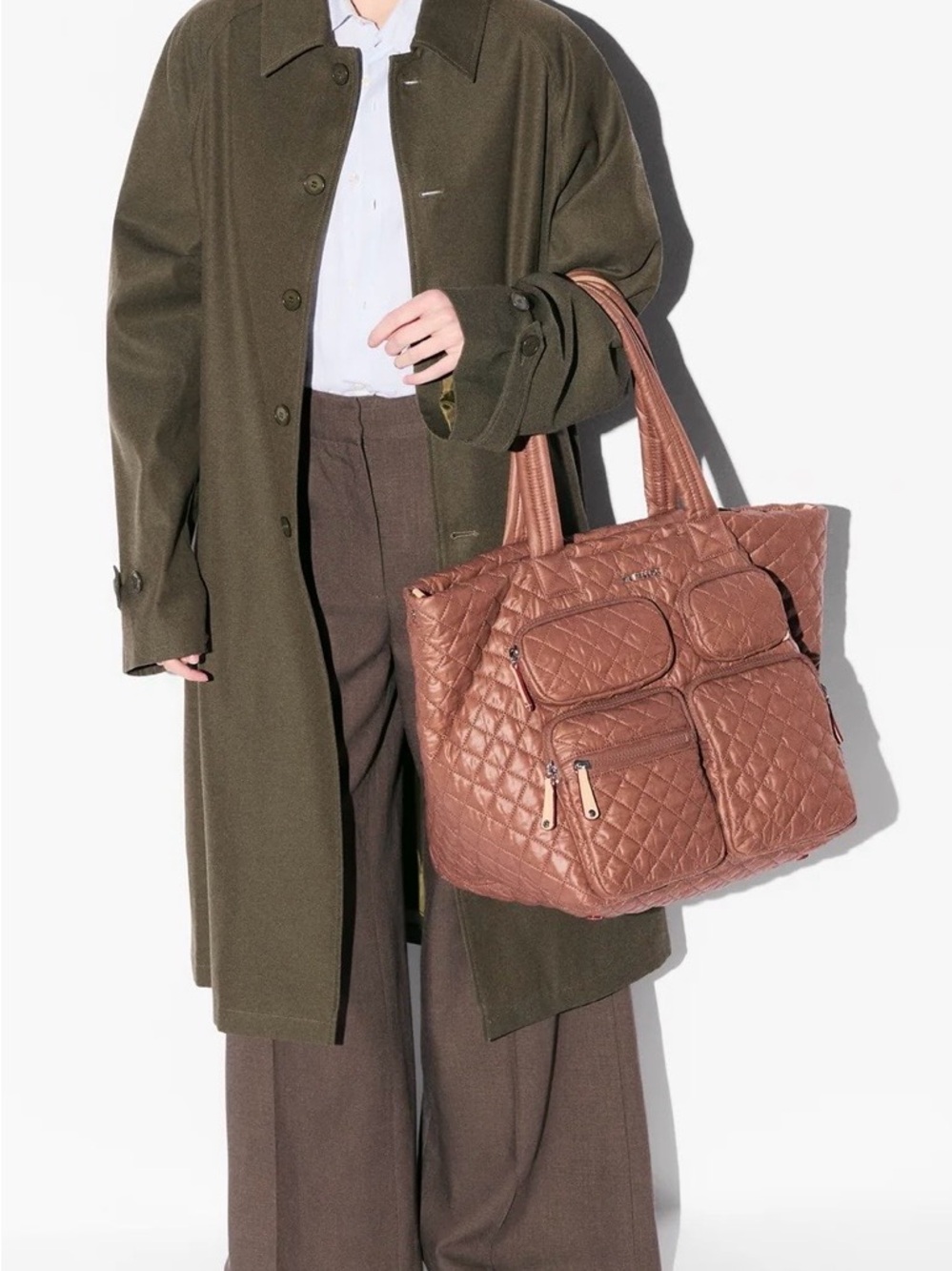 Terracotta Large Metro Travel Tote no longer available in stores NWT and strap - Picture 4 of 7